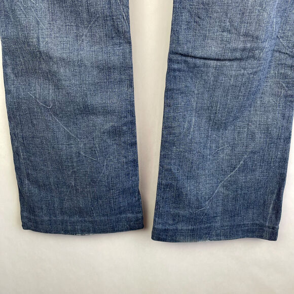 Guess Daredevil Bootcut Denim Jeans Cross Embellished Pockets Women's Sz 31 - Picture 12 of 12